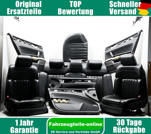 VW Phaeton 3D GP2 Sitze Set Innenausstattung Leder Schwarz Masage Belüftung