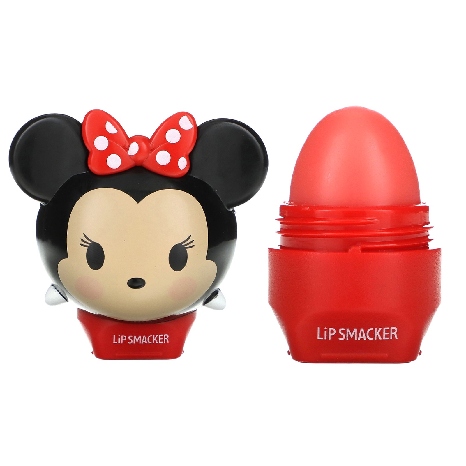 Disney Tsum Tsum, Бальзам для губ, Минни Маус, Клубничный леденец на палочке, 0,26 унции (7,4 г)