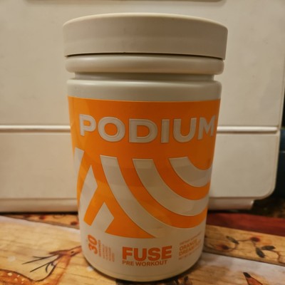 PODIUM FUSE Pre Workout - Orange Dream Pop (30 Servings) exp 6/2025