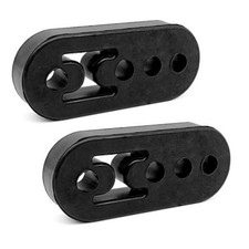 2PCS Exhaust Hanger Rubber Muffler Hanger Universal 4 Holes, Hole Diameter
