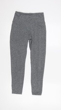 Zobha Women’s Grey Ankle Leggings Size S High Waist Activewear