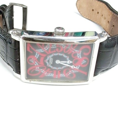 Cog Crazy Hour Watch Auto Black Dial Mens Wristwatch Vintage Style Classic