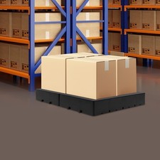 2pcs Plastic Pallets Interlocking Storage Stackable Anti-slip Loading Pallets