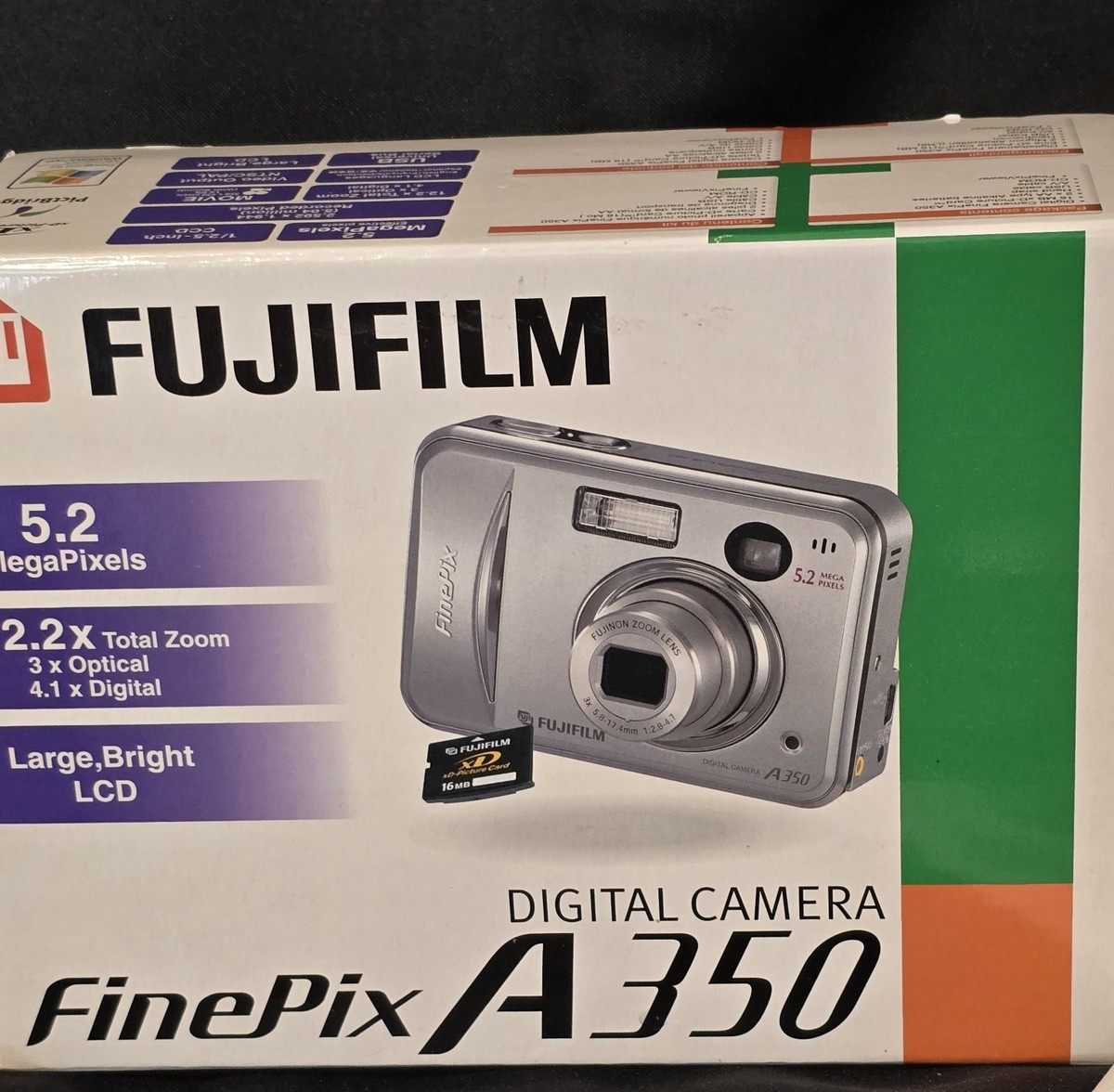【中古デジカメ】FUJI FILM FinePix A FINEPIX A350 Fujifilm FinePix A Series A350 5.2MP Digital Camera - Silver