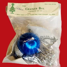 RARE Cracker Box Golden Oldies Solitaire Beaded Sequined Christmas Ornament Kit