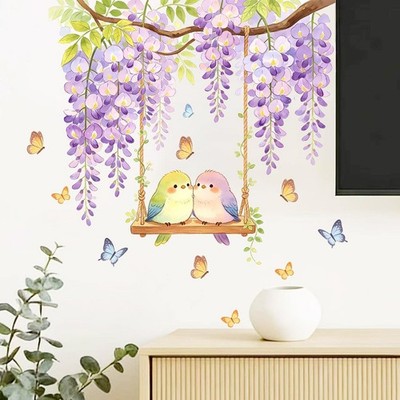 PVC Wandtattoo Glycine Wandaufkleber Ästhetik Attraktivität Natur Teint