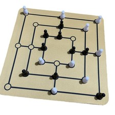 Board Game Set Strategy Game Adults Nine Mens Morris