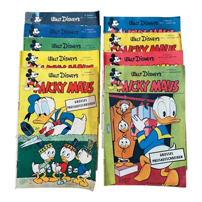 Walt Disney Micky Maus Comic Hefte aus Jahrgang 1955 Ehapa-Verlag