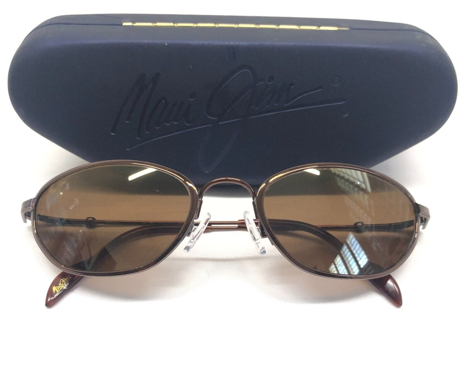 RARE MAUI JIM KAUAI SUNGLASSES Copper Frames Bronze P… Gem