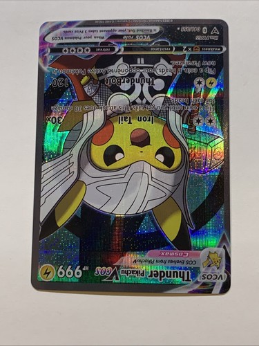 Pikachu Cosplay Thor Thunder Hero Pokémon Custom ACG Card Holo Foil Anime Cute - Picture 5 of 8