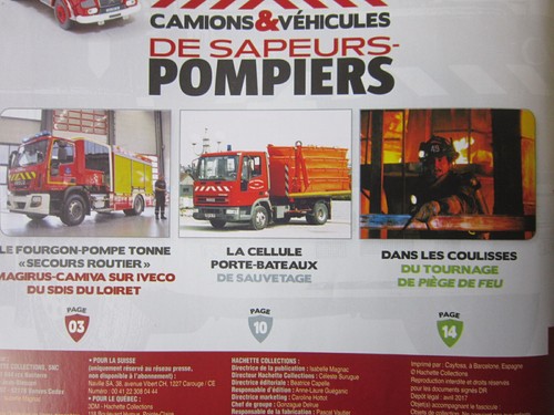 FASCICULE CAMIONS VEHICULES SAPEURS POMPIERS N°68 FPT MAGIRUS CAMIVA IVECO - Imagen 2 de 2