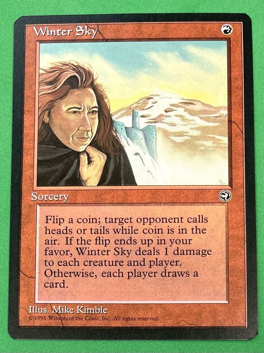 Magic: The Gathering Homelands MTG CCG WINTER SKY Sorcery Mike Kimble English NM Magic: The Gathering Homelands MTG CCG WINTER SKY Sorcery Mike Kimble English NM