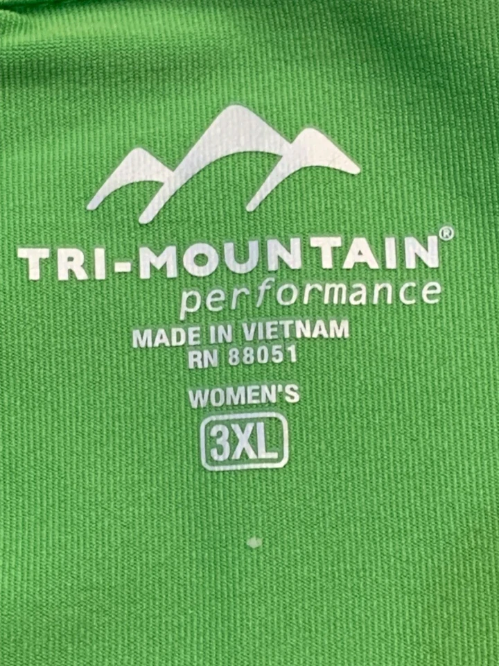 Tri Mountain Neón Lima Cuarto Cremallera - Damas Talla XXXL Foto 2 de 4