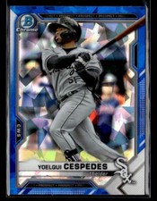 Yoelqui Cespedes - 2021 Bowman Draft Chrome Sapphire Edition #BDC-171 White Sox