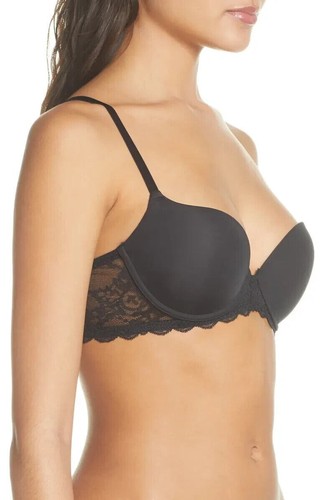 NATORI 721211 Statement Contour UW Lace T-Shirt Bra in BLACK US Sizing NWT $66+ - Picture 3 of 3