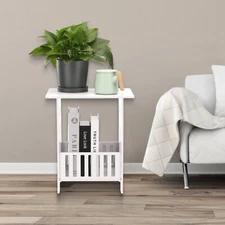 Nightstand Modern End Yq Holder Bedside Table White Bedroom Table Stand