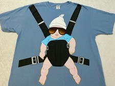 Vintage 2000s Y2K 2010 Hangover Movie Baby All Over Print Promo T-Shirt XL NEW