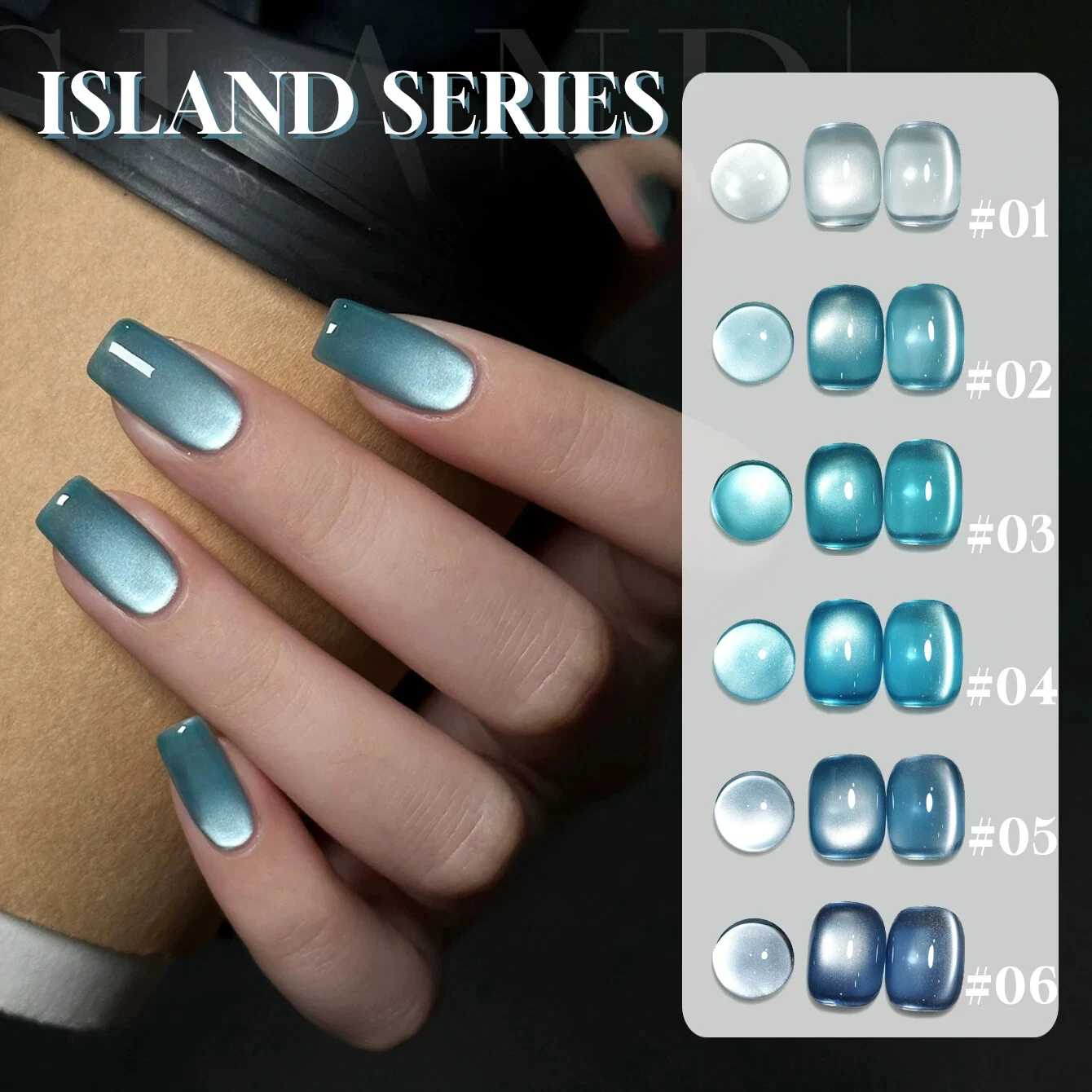 12ML 1-6pcs Cat Eye Gel Nail Polish Gel Polish Blue Nails New Year Nails
Opens in a new window or ta