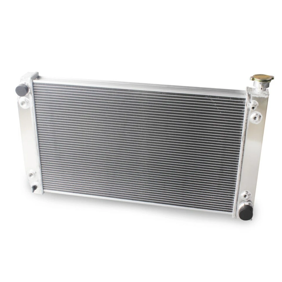 For 88-99 Chevy GMC C/K C1500 C2500 C3500 Suburban AT V8 4ROW Aluminum Radiator - Image 3 of 4