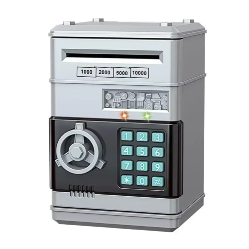 Electronic Piggy Bank Automatic Mini Safe Coins Cash Saving Money Box Password C - Picture 12 of 12
