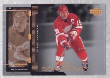 1999-00 UPPER DECK NHL SCRAPBOOK INSERT CARD #19 STEVE YZERMAN RED WINGS NM-MT