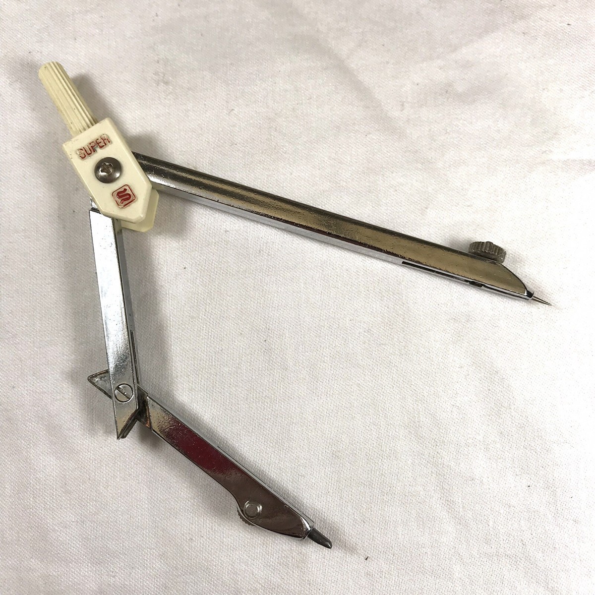 Vintage DSK Super Compass with Case Collectible Drafting Japan