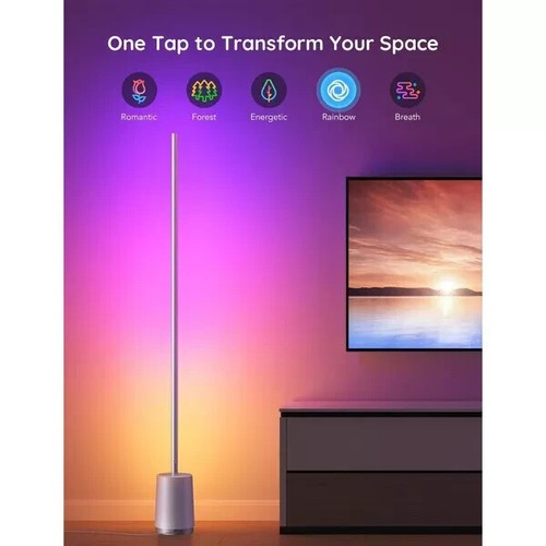 Corner Floor Lamp, 1500lm RGBW Corner Lamp Works with Alexa & Google Assist - Picture 10 of 10