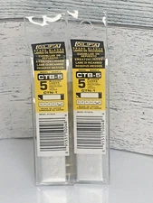 OLFA CTB-5 Carton Cutter Snap-off Blade, 5-pack of Blades #9986 Lot of 2 packs
