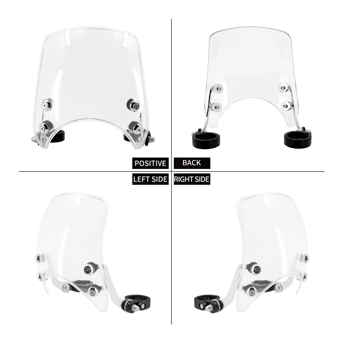 39mm Windshield Clear Windscreen Fit For Harley Sportster
