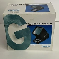Gepe 35mm Slide Viewer, 3X Magnification and Desk Top LED Lighted Portable