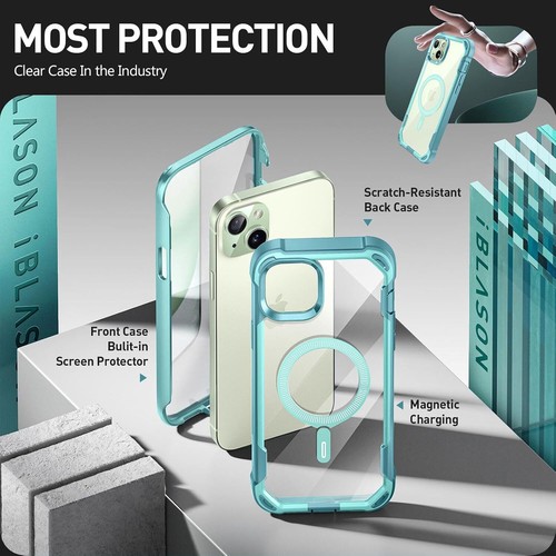 Funda i-Blason MagSafe a prueba de golpes más fuerte absorción magnética para iPhone15 - Imagen 32 de 38