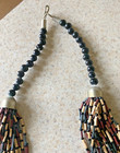 VINTAGE MULTI STRAND BROWN, TAN, & BLACK BEADED NECKLACE — photo 2