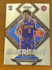🏀 2021-22 Panini Prizm Basketball Emergent Insert #22 Cade CUNNINGHAM 🏀