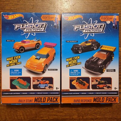 HOT WHEELS Fusion Factory (Lot of 2) Mold Kits Rally Stunt & Rapid Response NEW