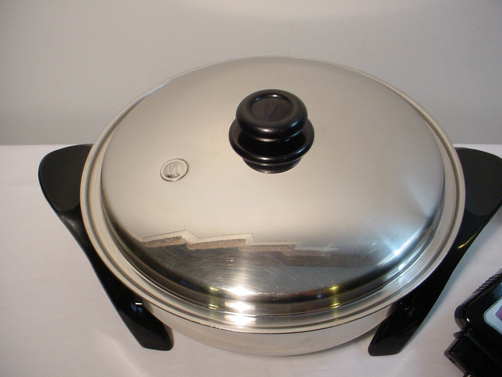 Saladmaster 304/316L 12" Surgical Stainless Electric Skillet w/Vapo Lid SA012OCU eBay