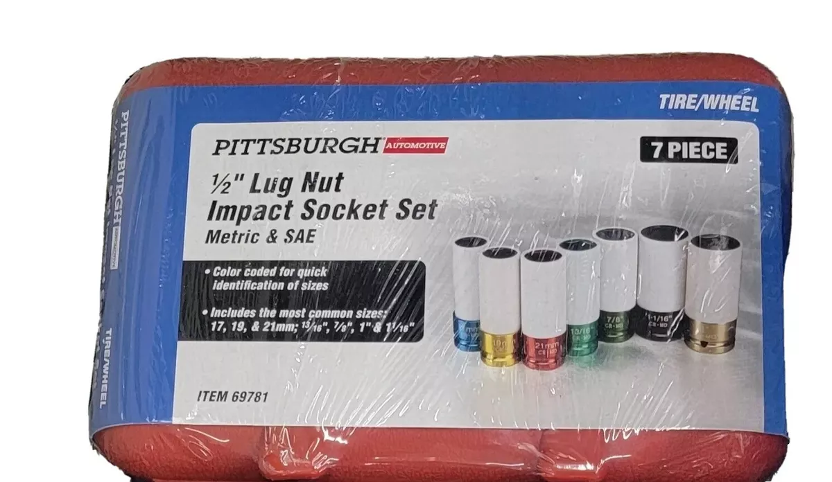 PITTSBURGH AUTOMOTIVE1 2 in. Drive SAE Metric Lug Nut Impact