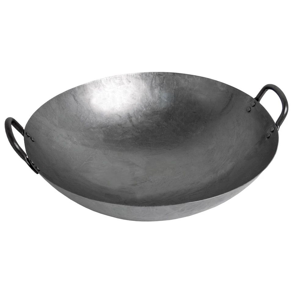 Wok Pfanne Ø 30 - 75 cm rund Asia Gastronomie Gasherd Carbon Stahl Eisen - Bild 2 von 4