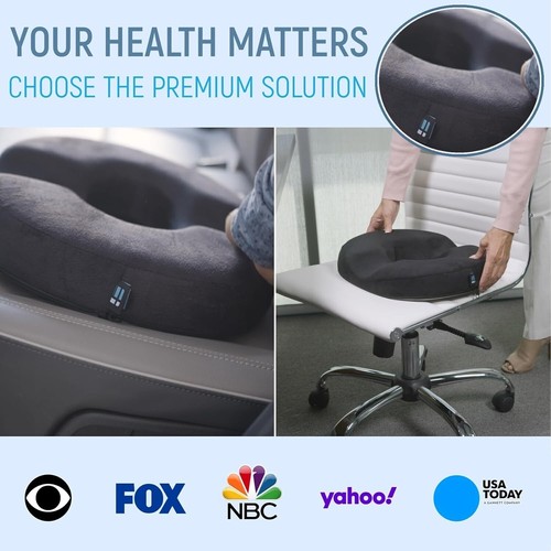 Physician-Endorsed Tailbone Support Pillow - Medium Firmness and Durable Comfort - Picture 7 of 11