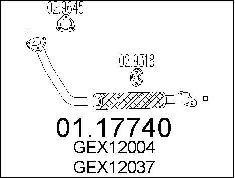 Tuyau d'échappement inox 60mm pour berline essence et diesel
