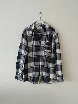 Lewis Hamilton Tommy Hilfiger Herren Hemd Jacke grau weiß kariert Größe M - Bild 1 von 4