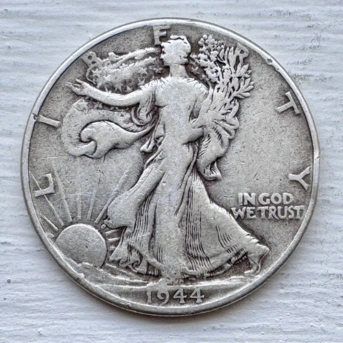 1944 Walking Liberty Half Dollar, Fine Condition