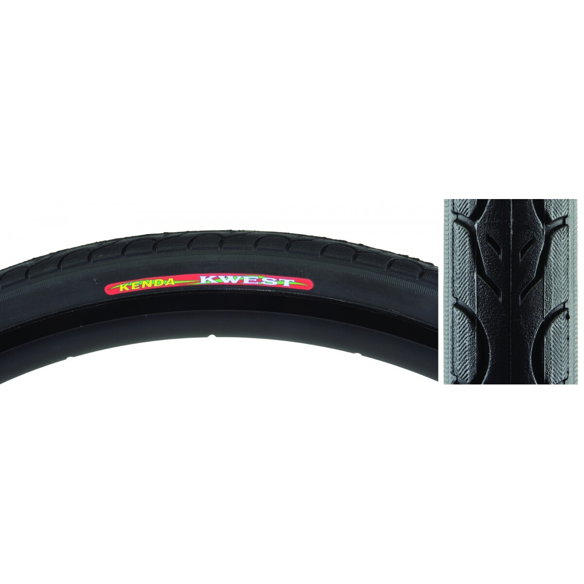 Светоотражающая дорожная шина Kenda Kwest 700 x 32 дюйма на квадратный дюйм 85 TPI 60 Черная/Bsk