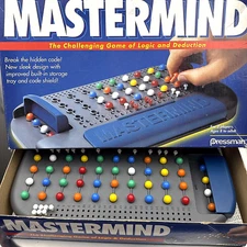 Mastermind Pressman 1996 Vintage Complete Strategy Logic Game Retro 90s Edition