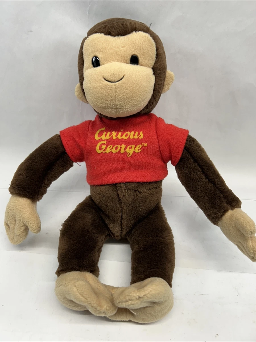 GUND Curious George Plush in Red Shirt Stuffed Animal 12 inch Monkey