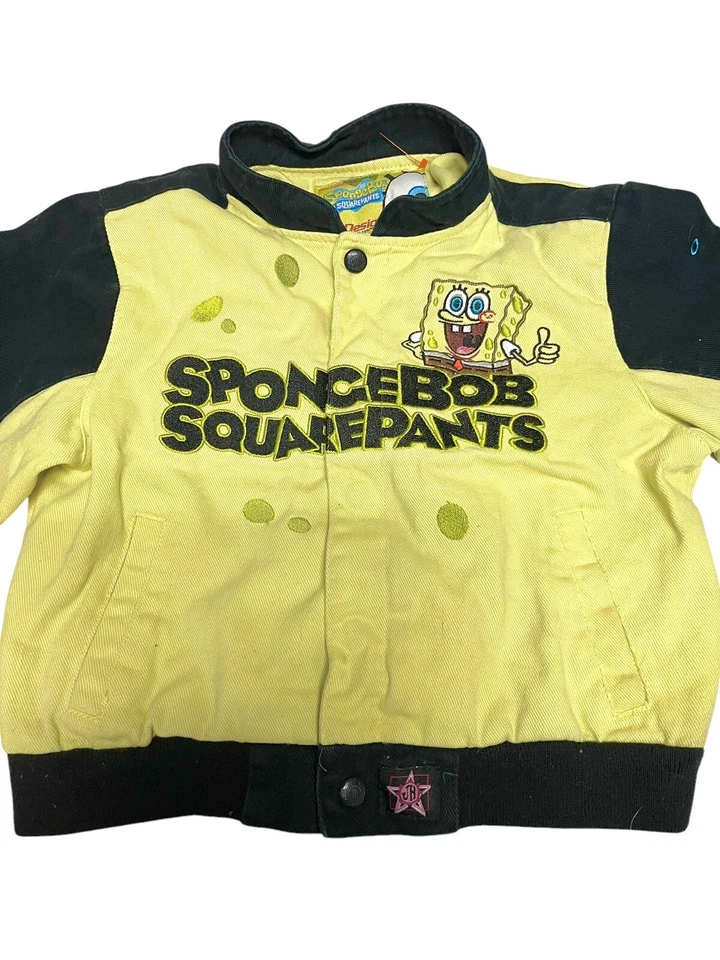 Chaqueta de bombardero bordada JH Design Bob Esponja pantalones cuadrados niños 6 Nickelodeon Foto 4 de 4