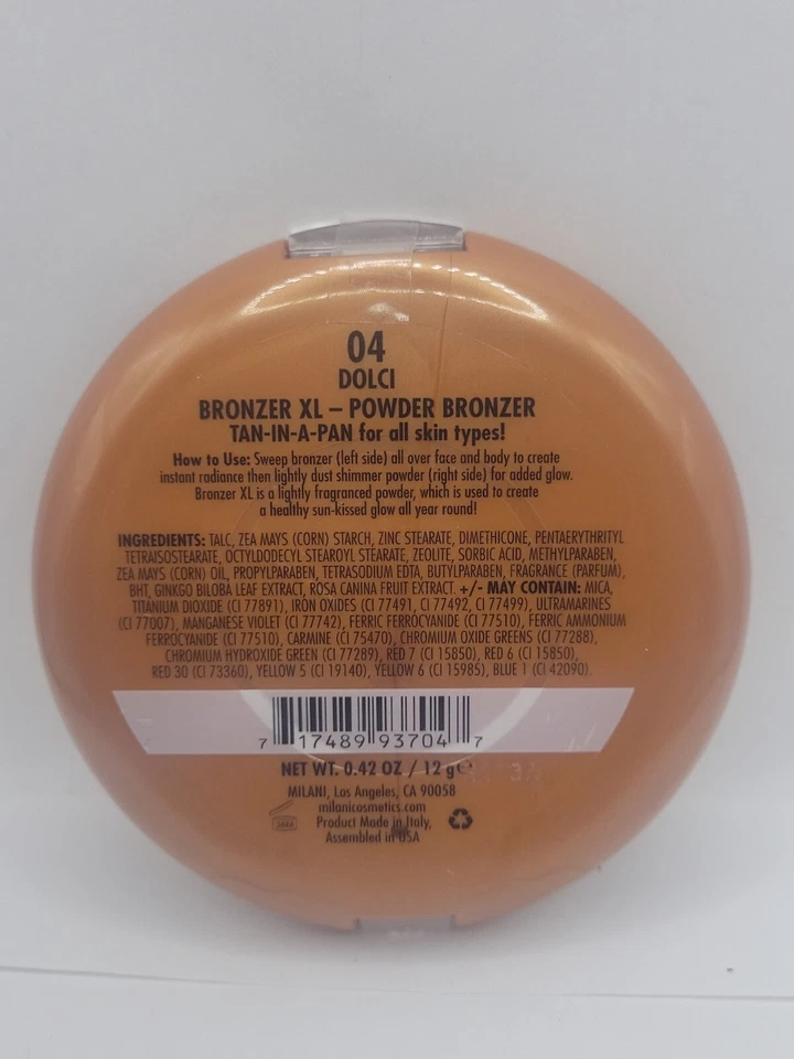 MILANI BRONZER XL ALL OVER GLOW  04 DOLCI - NEW/SEALED - Image 4 of 4