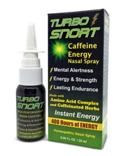 Turbo Snort Caffeine Nasal Spray with Creatine - No Crash Like Energy Drinks