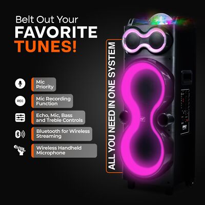 Pyle PPHP1028 240W Audio Large Bluetooth Party Speaker | eBay