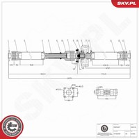 Esen SKV Antriebswelle 76SKV135 FüR Toyota Hilux 7 Pick Up 4WD KUN25 KUN25_