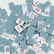 American Mahjong Game Set, 160 tiles blue butterfly Mah Jong Tiles Fast ship